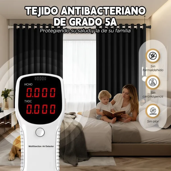 2 Panele Cortinas Blackout Para Ventana 300x240cm Habitacion