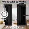 2 Panele Cortinas Blackout Para Ventana 270x215cm Habitacion