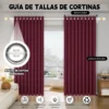 2 Panele Cortinas Blackout Para Ventana 320x240cm Habitacion