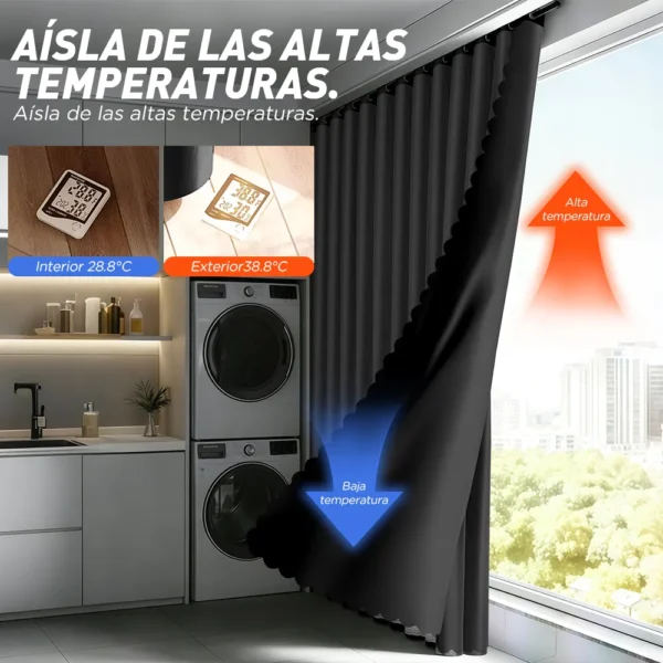 D_NQ_NP_2X_623567-CBT113585531693_062026-F-con-tul-cortina-blackout-264x160cm-para-habitacion-sala-2pcs Con Tul Cortina Blackout 264x160cm Para Habitacion Sala 2pcs