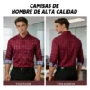 Camisa Casual Hombre Manga Larga Cuadros