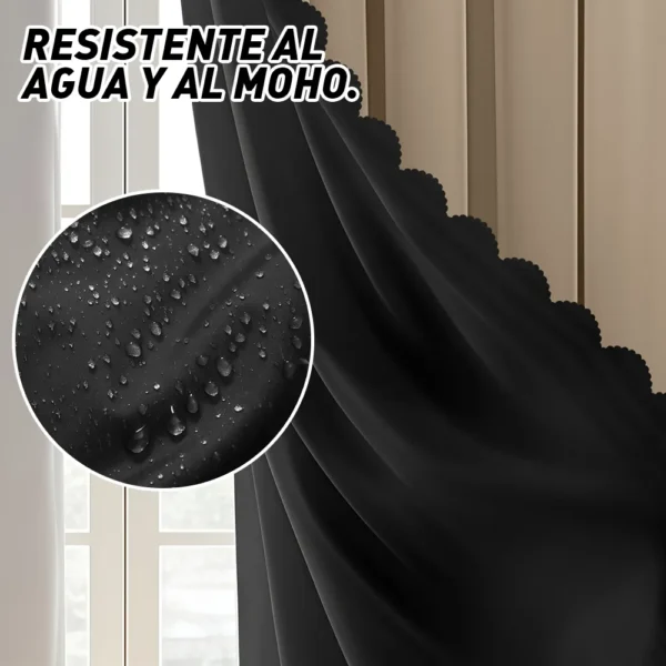 Con Tul Cortina Blackout 280x240cm Para Habitacion Sala 2pcs