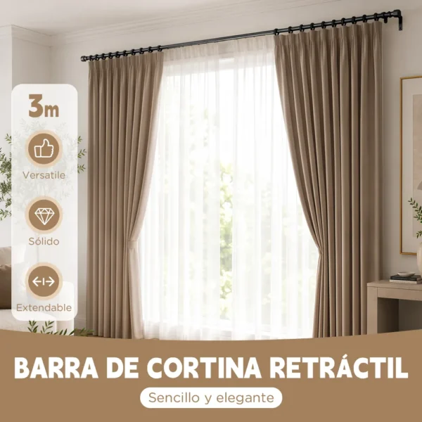 D_NQ_NP_2X_652134-CBT117932235841_092026-F-cortineros-de-metal-ajustable-barra-de-cortina-a-maximo-3m Cortineros De Metal Ajustable Barra De Cortina A Maximo 3m