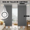 2 Panele Cortinas Blackout Para Ventana 240x160cm Habitacion