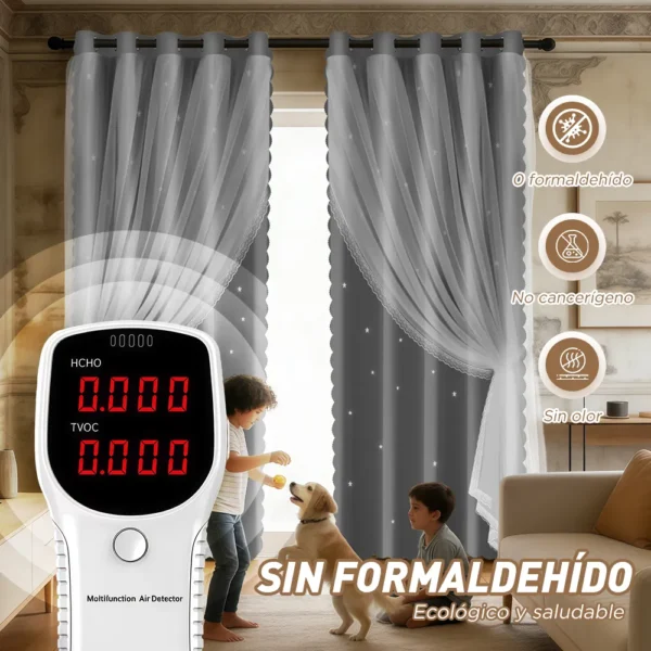 Cortina Estrellas Blackout 200 X 130 Cm, 2 Unidades | Habita