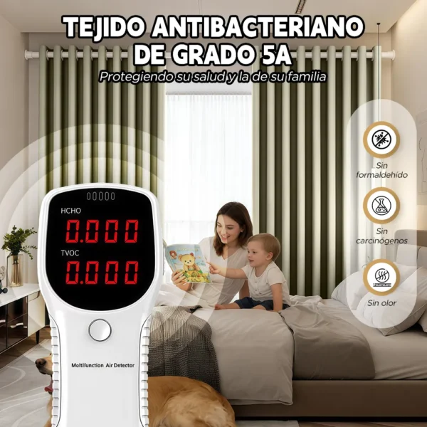 2 Panele Cortinas Blackout Para Ventana 270x241cm Habitacion