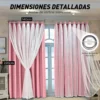 D_NQ_NP_2X_667340-CBT112166693807_052026-F-con-tul-cortina-blackout-280x220cm-para-habitacion-sala-2pcs Con Tul Cortina Blackout 280x220cm Para Habitacion Sala 2pcs