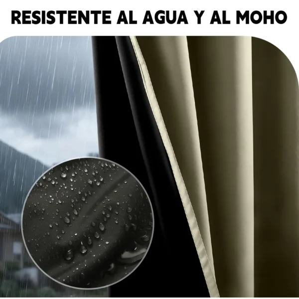 2 Panele Cortinas Blackout Para Ventana 276x160cm Habitacion