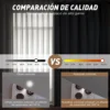 Con Tul Cortina Blackout 264x214cm Para Habitacion Sala 2pcs
