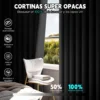 2 Panele Cortinas Blackout Para Ventana 240×180cm Habitacion