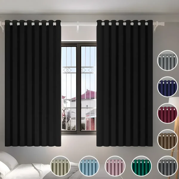 2 Panele Cortinas Blackout Para Ventana 264x137cm Habitacion