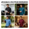 Camisa Casual Hombre Manga Larga Cuadros