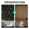 Cortina Estrellas Blackout 270cm X 215 Cm 2pcs Habitacion