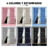 2pcs Cortina Blackout Luna Y Estrellas 280x220cm Cuarto Sala