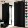 2 Panele Cortinas Blackout Para Ventana 280x230cm Habitacion