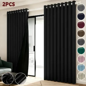 2 Panele Cortinas Blackout Para Ventana 280x230cm Habitacion