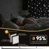 Cortina Blackout Luna Y Estrellas 280x240cm Cuarto Sala 2pcs