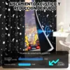 Cortina Blackout Luna Y Estrellas 280x240cm Cuarto Sala 2pcs