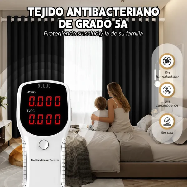2 Panele Cortinas Blackout Para Ventana 280x215cm Habitacion