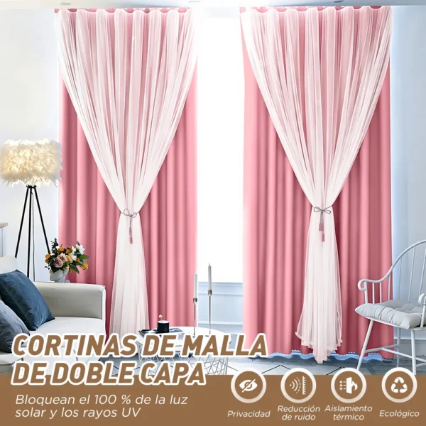 D_NQ_NP_2X_738185-CBT112168915021_052026-F-con-tul-cortina-blackout-280x220cm-para-habitacion-sala-2pcs Con Tul Cortina Blackout 280x220cm Para Habitacion Sala 2pcs