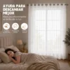 2pcs Cortina Opacas Transparentes 264*214cm Habitacion Sala