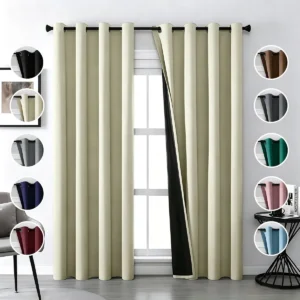 2 Panele Cortinas Blackout Para Ventana 276x160cm Habitacion