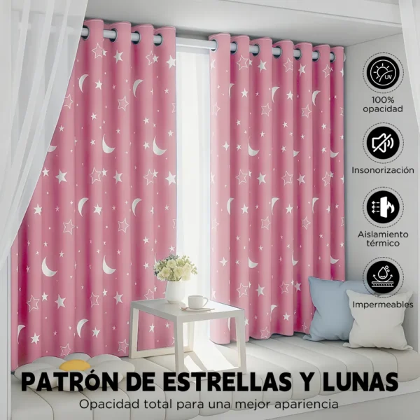 D_NQ_NP_2X_752151-CBT110620871468_052026-F-cortinas-opacas-para-recamara-luna-estrellas-214160-cm-2pz Cortinas Opacas Para Recamara Luna Estrellas 214×160 Cm 2pz
