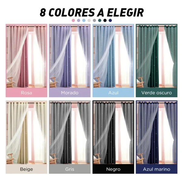 D_NQ_NP_2X_754102-CBT111988731925_052026-F-2pz-cortina-estrellas-blackout-opaca-214x160cm-cuarto-sala 2pz Cortina Estrellas Blackout Opaca 214x160cm Cuarto Sala