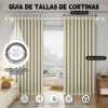 2 Panele Cortinas Blackout Para Ventana 300x260cm Habitacion