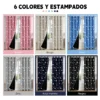 2pcs Cortina Blackout Luna Y Estrellas 264x214cm Cuarto Sala