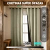 2 Panele Cortinas Blackout Para Ventana 270x241cm Habitacion