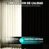 2 Panele Cortinas Blackout Para Ventana 276x160cm Habitacion