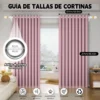 2 Panele Cortinas Blackout Para Ventana 274x217cm Habitacion
