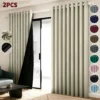 2 Panele Cortinas Blackout Para Ventana 270x241cm Habitacion