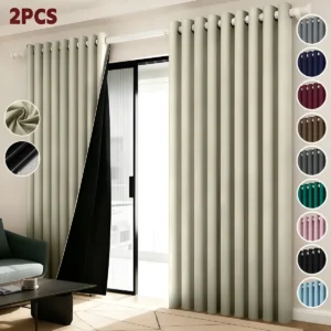 2 Panele Cortinas Blackout Para Ventana 270x241cm Habitacion