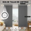 2 Panele Cortinas Blackout Para Ventana 270x220cm Habitacion