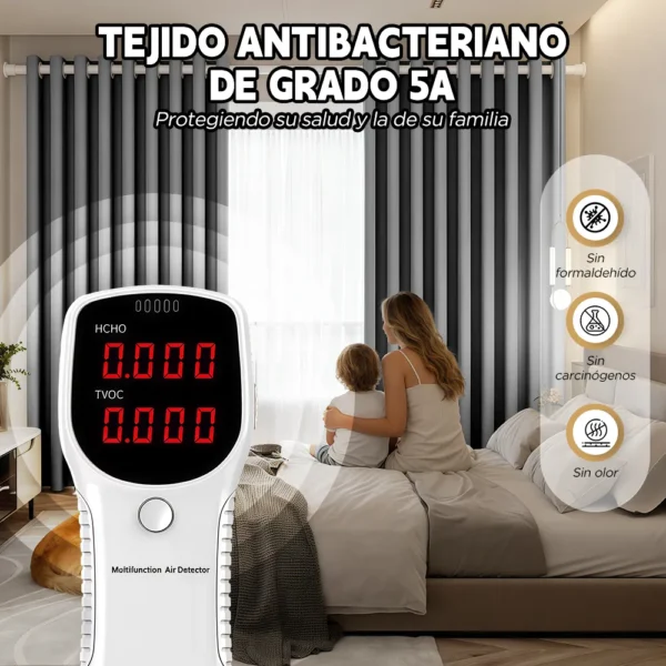 2 Panele Cortinas Blackout Para Ventana 270x220cm Habitacion