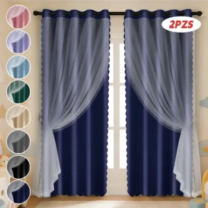2 Panele Cortinas Blackout Para Ventana 300x230cm Habitacion