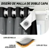 Cortina Estrellas Blackout 264 X 160 Cm, 2 Unidades | Habita