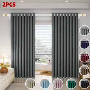 2 Panele Cortinas Blackout Para Ventana 280x260cm Habitacion