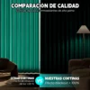 2 Panele Cortinas Blackout Para Ventana 320x220cm Habitacion