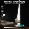 2 Panele Cortinas Blackout Para Ventana 264x137cm Habitacion