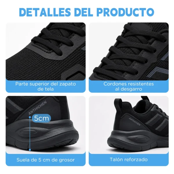 D_NQ_NP_2X_867677-CBT112233731458_062026-F-tenis-negro-hombre-mujer-correr-tecnologia-rebote Tenis Negro Hombre Mujer Correr Tecnología Rebote