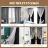 D_NQ_NP_2X_877906-CBT112423941006_062026-F-con-tul-cortina-blackout-264x160cm-para-habitacion-sala-2pcs Con Tul Cortina Blackout 264x160cm Para Habitacion Sala 2pcs