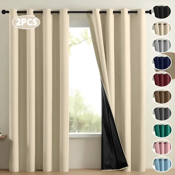 D_NQ_NP_2X_883261-CBT117371162726_102026-F-2-panele-cortinas-blackout-para-ventana-200x150cm-habitacion 2 Panele Cortinas Blackout Para Ventana 200x150cm Habitacion