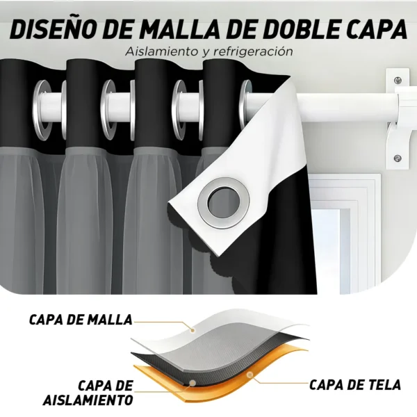 D_NQ_NP_2X_894795-CBT110376562092_052026-F-con-tul-cortina-blackout-214x160cm-para-habitacion-sala-2pcs Con Tul Cortina Blackout 214x160cm Para Habitacion Sala 2pcs