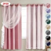 D_NQ_NP_2X_902296-CBT113937915815_062026-F-con-tul-cortina-blackout-280x220cm-para-habitacion-sala-2pcs Con Tul Cortina Blackout 280x220cm Para Habitacion Sala 2pcs