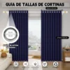 2 Panele Cortinas Blackout Para Ventana 280x270cm Habitacion