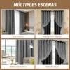 Cortina Estrellas Blackout 264 X 160 Cm, 2 Unidades | Habita