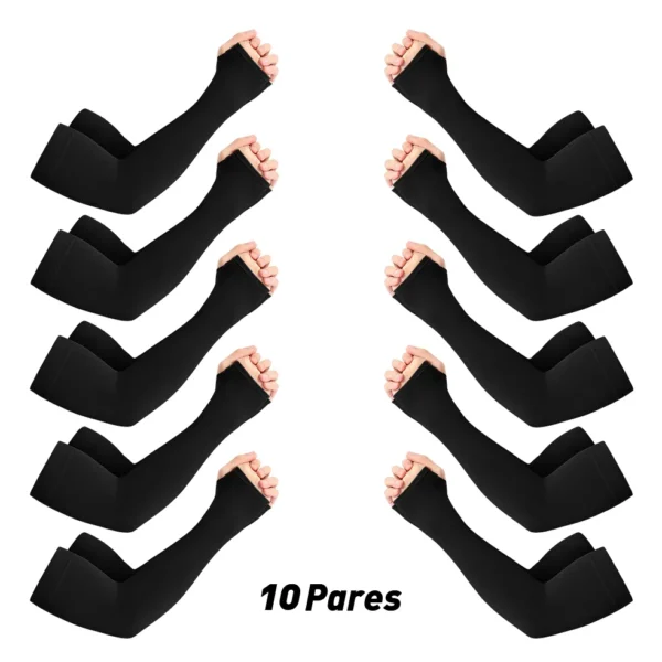 Mangas Protectoras Para Brazos Protección Solar Uv,10 Pares